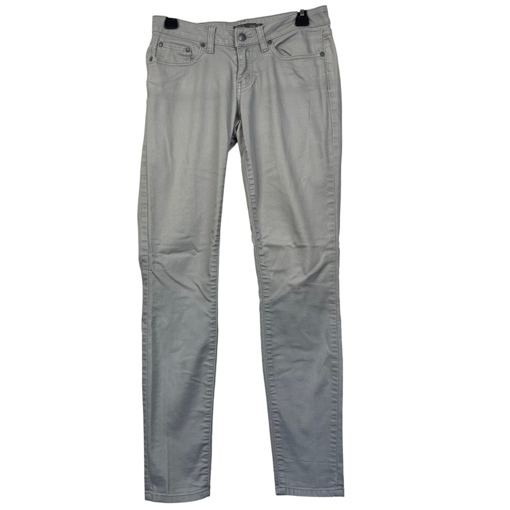 Prana Kara Jeans Womens‎ 2/26 Organic Cotton Blend Low Rise Skinny Jeans Gray